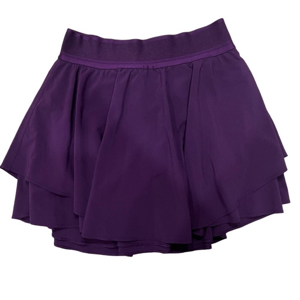 lululemon athletica dramatic magenta court rival Layered Mini Skirt - Picture 2 of 4